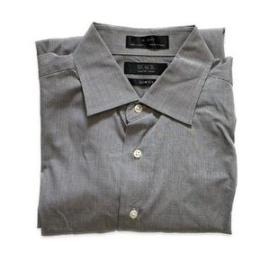 CLOSET SALE | BLACK from Saks Fifth Ave Men Shirt in size S Slim Fit